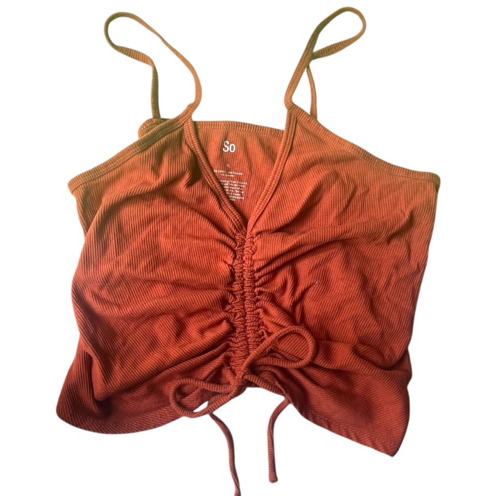 SO brand ruched cami crop top